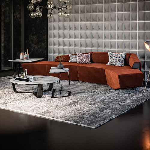 Alpha Ovaler Marmor Couchtisch