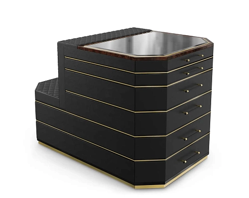 Cadence Schwarze Insel‑Schrank