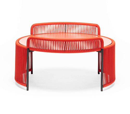 Altana ME Runder Roter Outdoor-Loungetisch