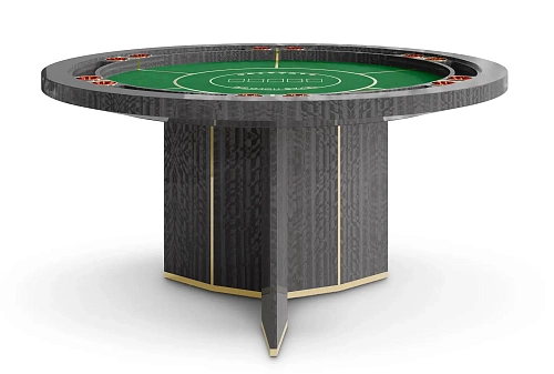 Elite Grau Poker­tisch