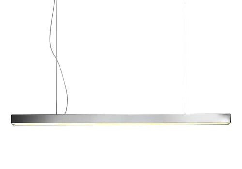 Polierter Nickel Linearer LED-Pendelleuchter