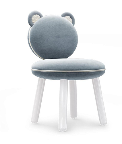 Fluffy Bear hellblauer Kindersessel