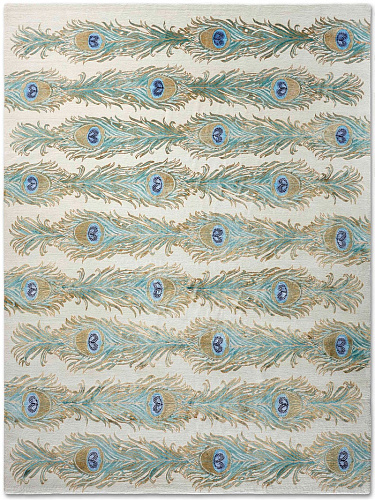 Feathers Lane Original auf Creme Teppich