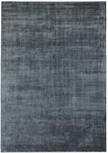 Plain Viskose Puderblau Teppich