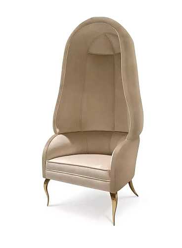 Draperie Liegesessel mit Stofflehne