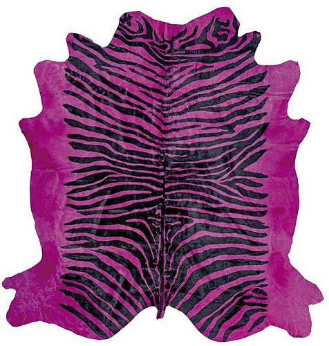 Pink Zebra Natur Kuhfell