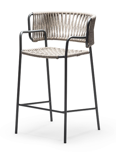 Klot SG Anthrazit/Beiger Barhocker
