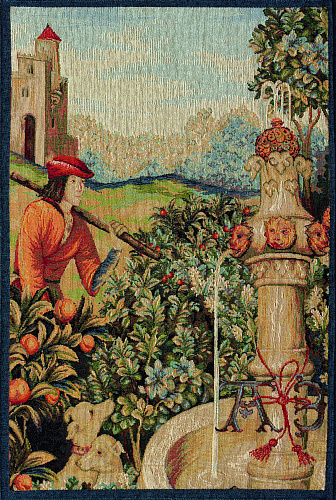 Brunnen Wandteppich