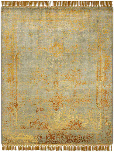 Obvious Gold auf Grau‑Grün Teppich