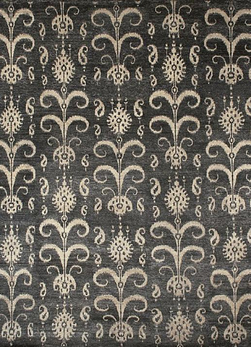 Ikat Handgeknüpft Wolle Teppich