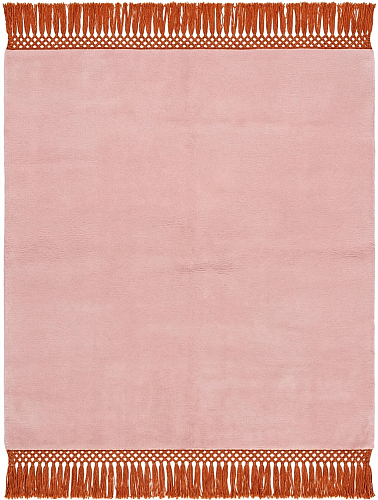 Minimal Fringe Blush Teppich