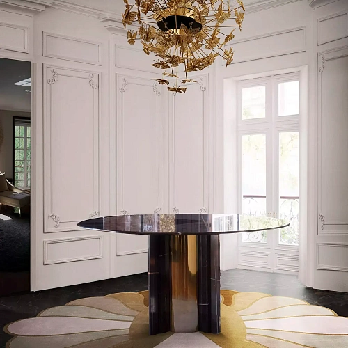 Parisian Nero Marquina‑Marmor‑Esstisch
