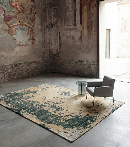 Moss Weathered Canvas Teppich