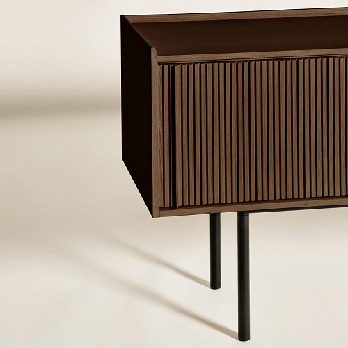 Sipario Hohes braunes Sideboard mit 2 Türen