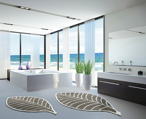 Leaf Beige Elfenbein Teppich