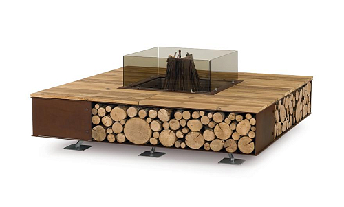 Toast Feuerschale Holz
