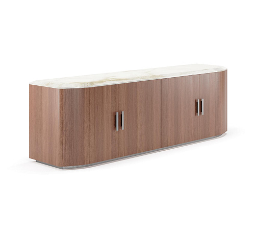 Bruce Holz und Marmor Sideboard