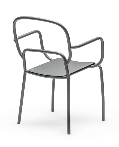 Moyo Grauer Outdoor-Stuhl (3er-Set)