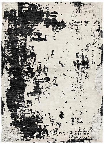 Monochrome Weathered Canvas Teppich
