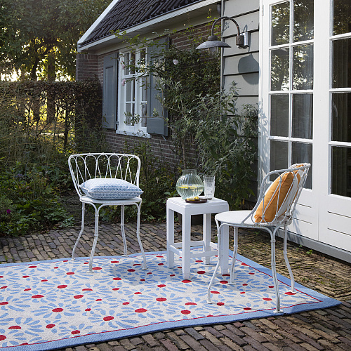 Thorncliff Daisy Sky Blu Outdoor-Teppich
