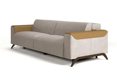 Atlanta 2-Sitzer Leder- & Stoffsofa