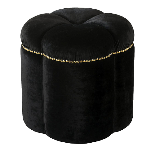 Ophelia Pouf in Schwarz