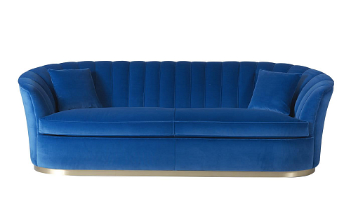 Miller 3-Sitzer-Sofa in Blau