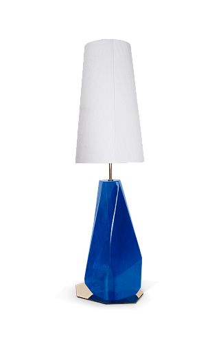 Essence Blaue Tischlampe