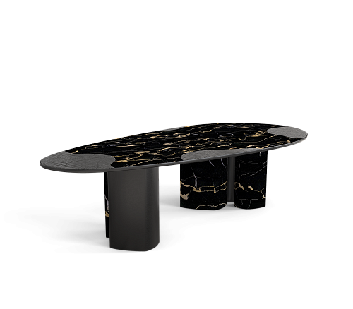 Athena Portoro Marmor & Onyx Esstisch