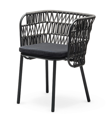 Jujube SP-Int Anthrazitfarbener Outdoor-Stuhl