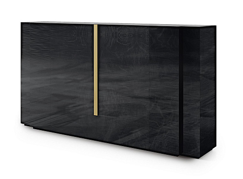 High schwarzes Buffet