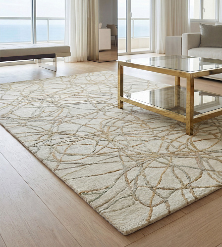 Golden Filigree Teppich
