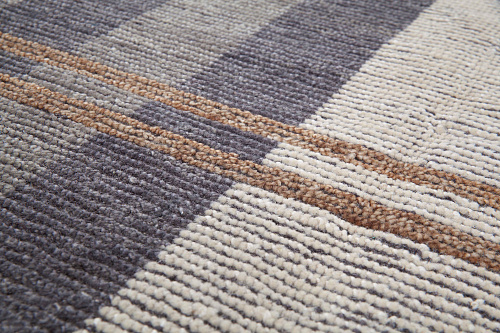 Handgeknüpfter Türkisch Kariert Teppich