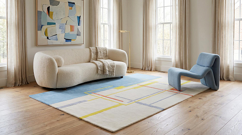Linear Atlas Teppich