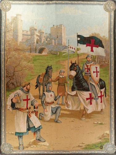 Tempelritter Wandteppich