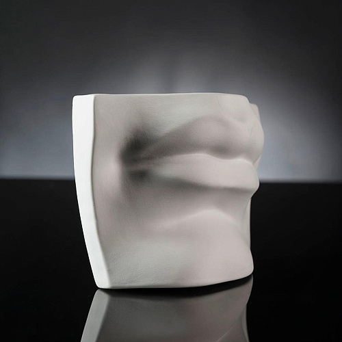 Davids Mund Weiße Skulptur