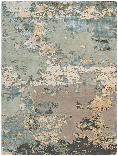 Aqua Weathered Canvas Teppich