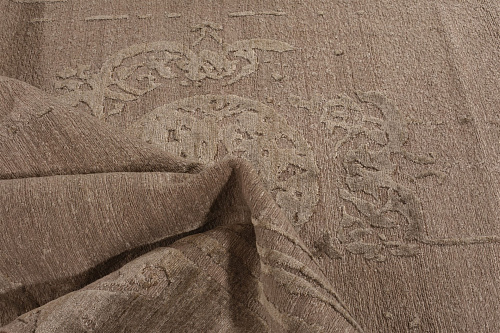 Handgeknüpfter Bambusseide Indischer Teppich