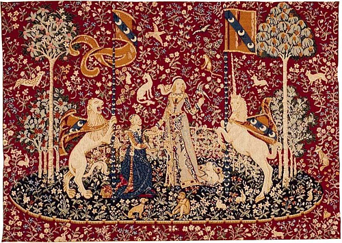 Der Geschmack ohne Rahmen Wandteppich