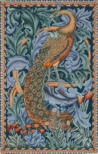 Der Pfau, William Morris Wandteppich