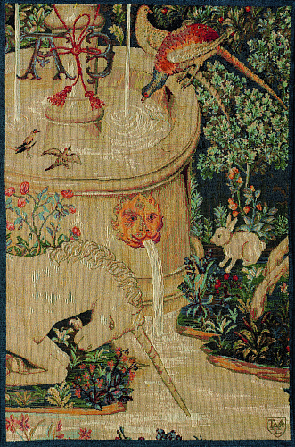 Einhornbrunnen Wandteppich