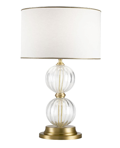 Elegante Tischlampe mit Murano-Glaskugeln