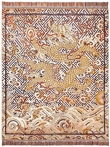 Dragon Copper auf Tiefviolett Teppich