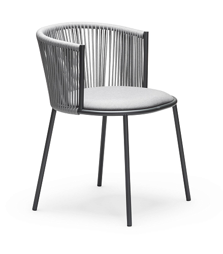 Millie SP Hellgrauer Outdoor-Stuhl