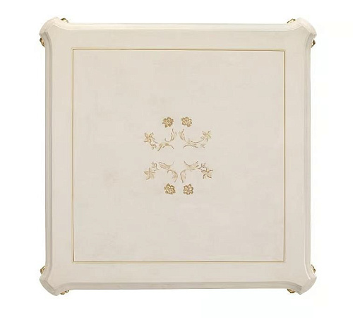 Elfenbein‑Gold Italienischer Beistelltisch