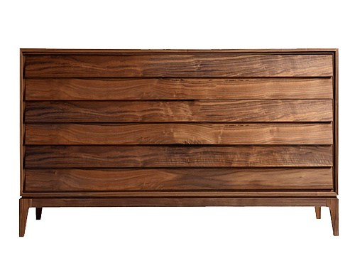 Liliale Braune Kommode