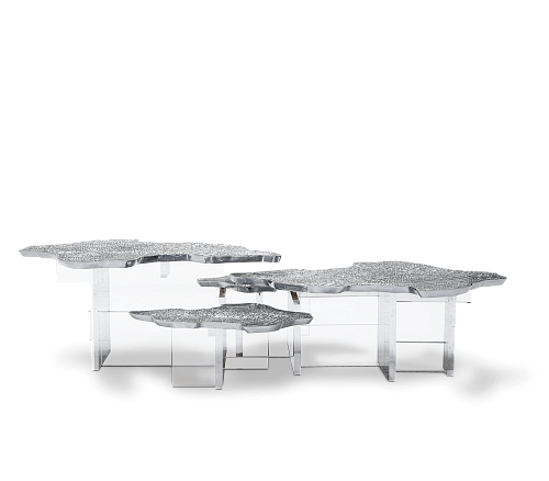 Aurora Silber Couchtisch