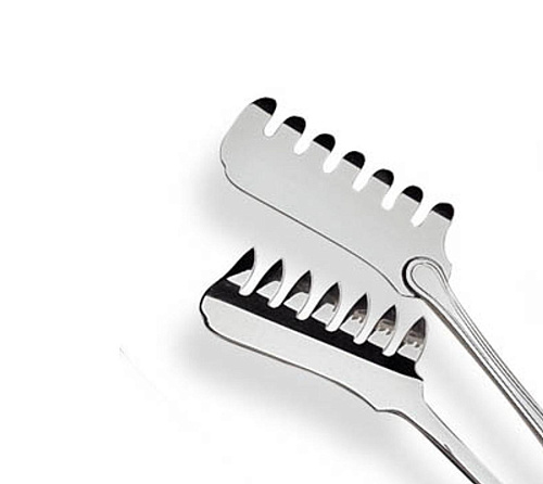 Versilberte Spaghetti‑Servierzange