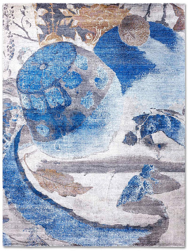 Blue Lemon Original Grau Teppich