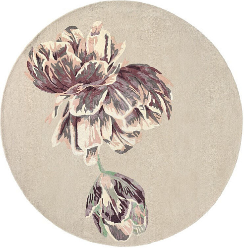 Tranquility Beige 56001 Runder Teppich